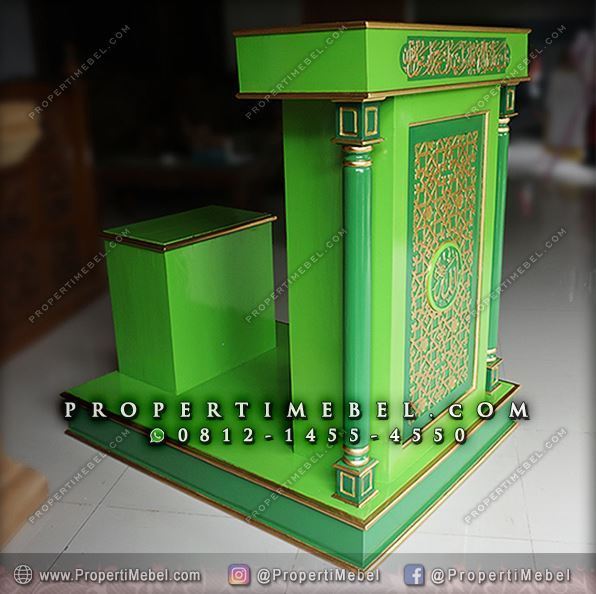 mimbar masjid minimalis mewah