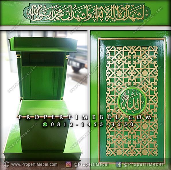 podium masjid minimalis model terbaru