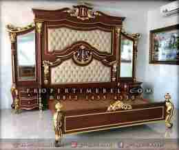 Tempat Tidur Mewah Backdrop Ukir Jepara