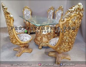 Kursi Makan Mewah Ukir Klasik Model Eropa