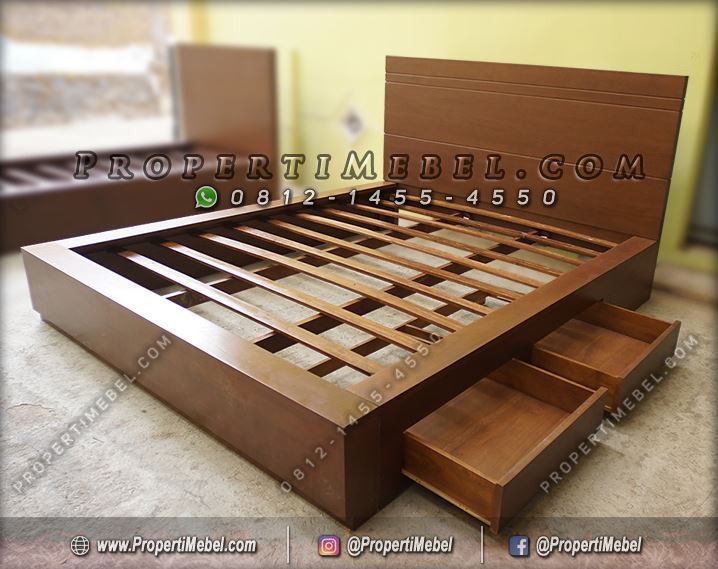 Jual Dipan Tempat Tidur Minimalis Laci