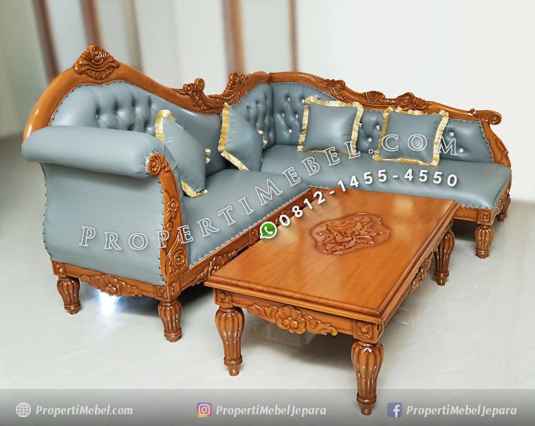 Kursi Sofa Sudut Ukir Jati Jepara Murah PROPERTI MEBEL