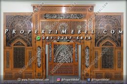Mihrab Pengimaman Masjid Mewah Jati Jepara