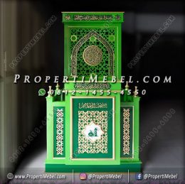 Mimbar Masjid Minimalis Duco Hijau Mewah