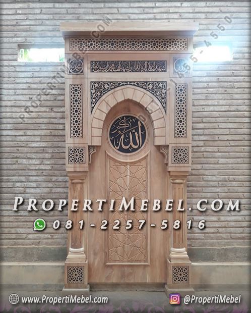 Pengrajin Mihrab Pengimaman Mushola