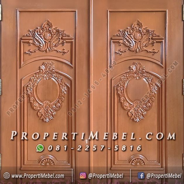 Daun Pintu Eropa Mewah Ukir Klasik Modern