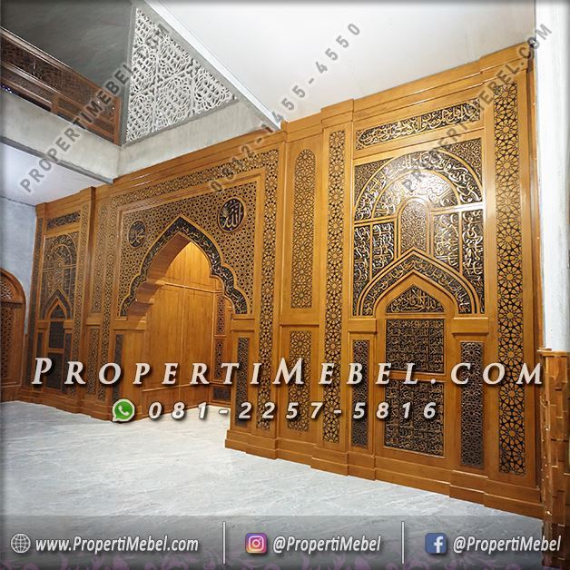 Mihrab Masjid Mewah dan Terindah