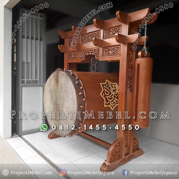 Jual Bedug Masjid Ukir Motif Gebyok