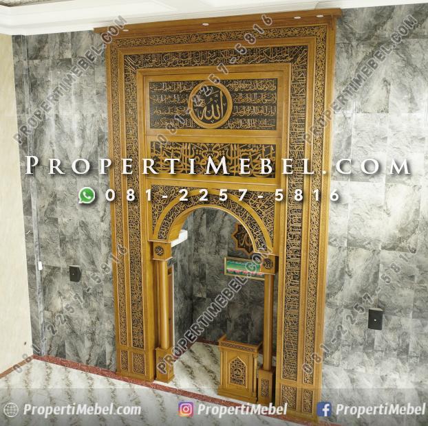 Mihrab Masjid Kaligrafi Asmaul Husna