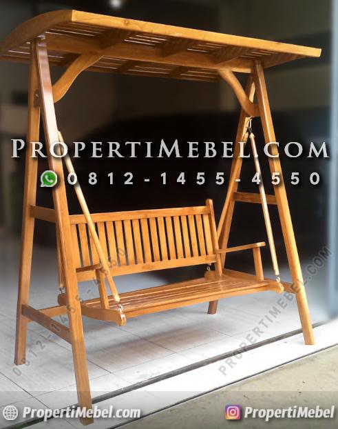 Kursi Ayunan Kayu Jati Untuk Teras Rumah
