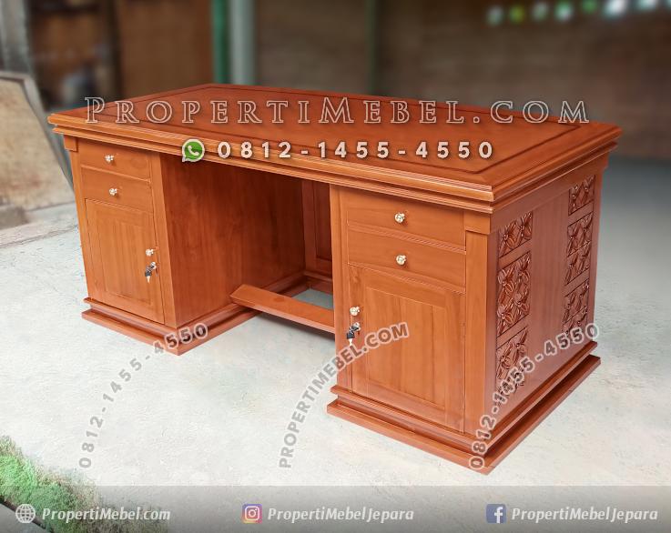 Meja Kerja Meja Kantor Minimalis Kayu Jati